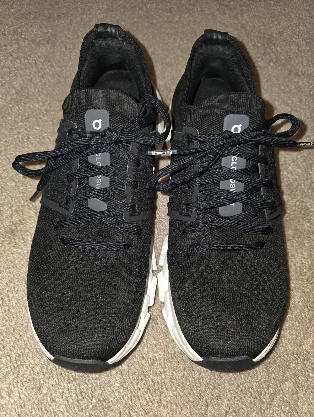 Men's On Cloudswift 3 size 8 black and white